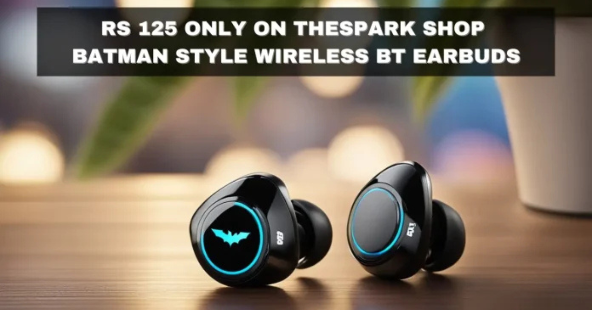 RS 125 only on the spark shop batman style wireless bt earbuds