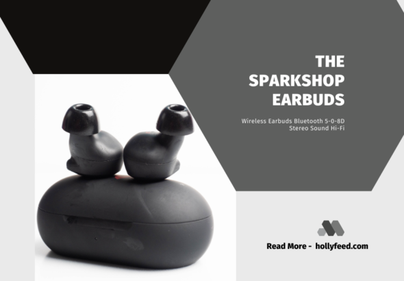 The Sparkshop Earbuds: Wireless Earbuds Bluetooth 5-0-8D Stereo Sound Hi-Fi